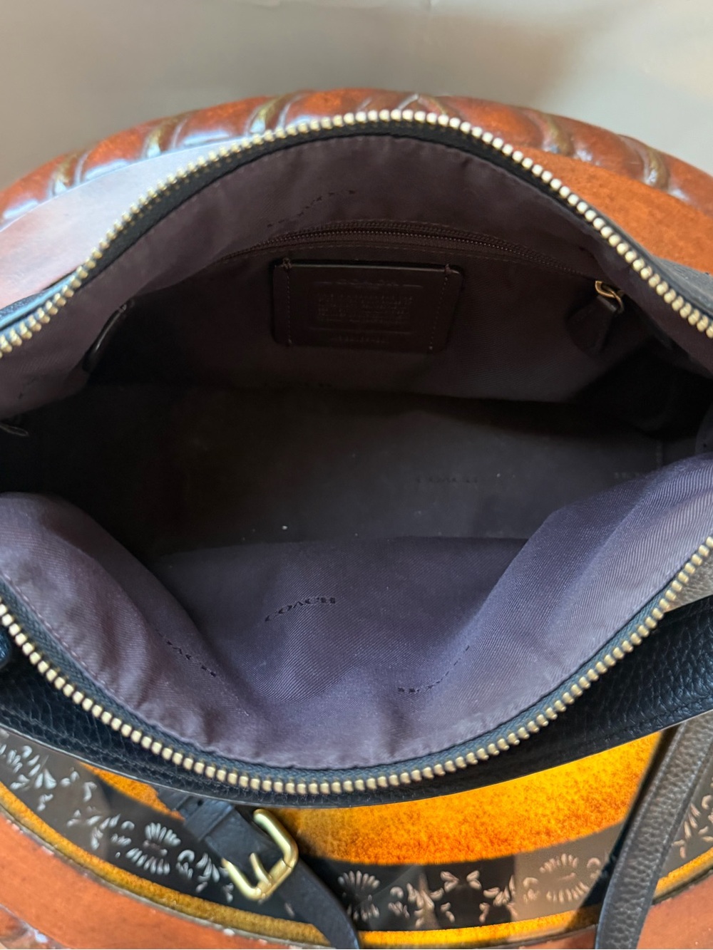 Coach Shay Black Pebbled Leather Shoulder Crossbody Bag - Picture 11 of 11